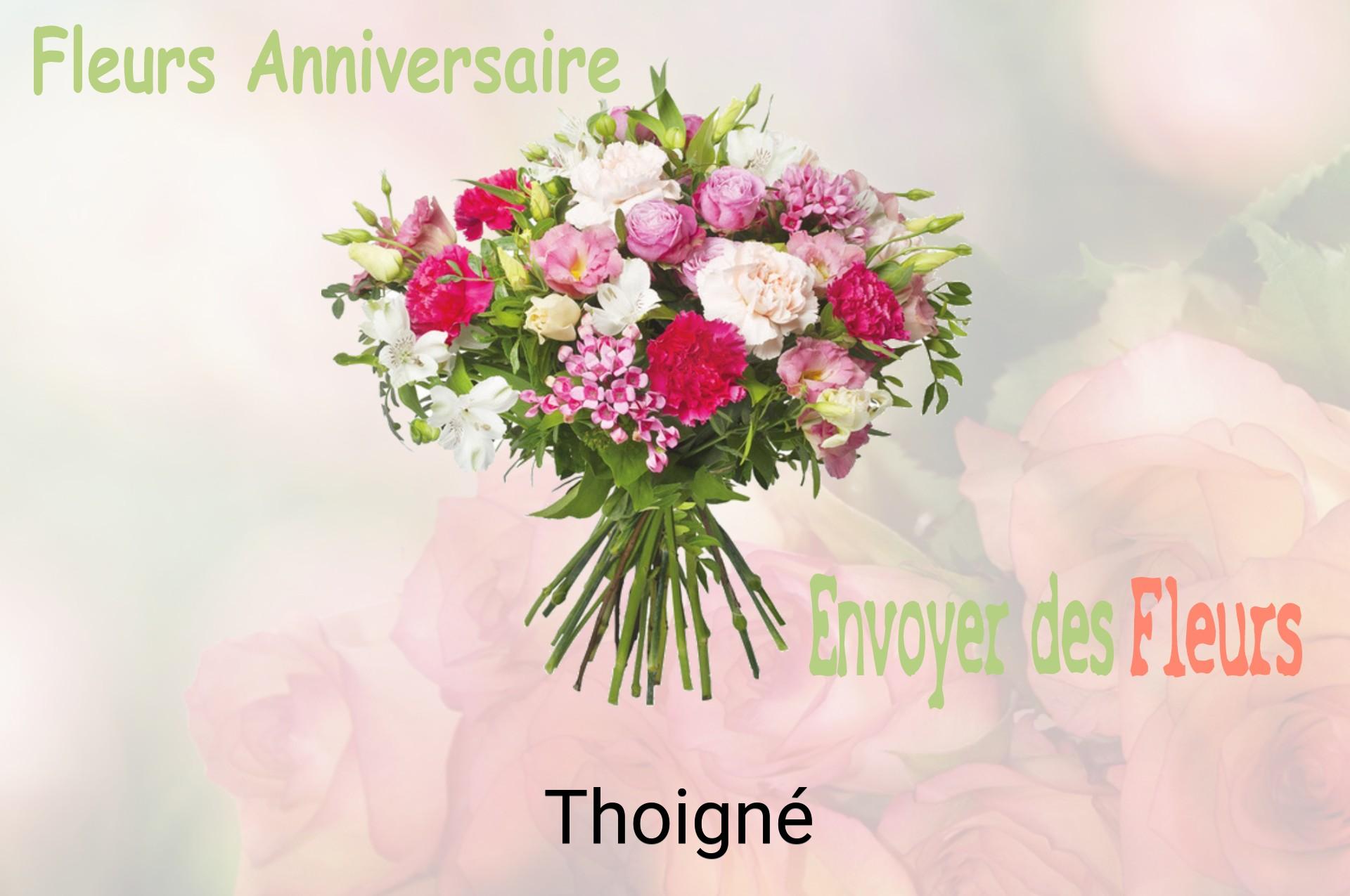 Bouquet de fleurs d’anniversaire livré à Thoigné