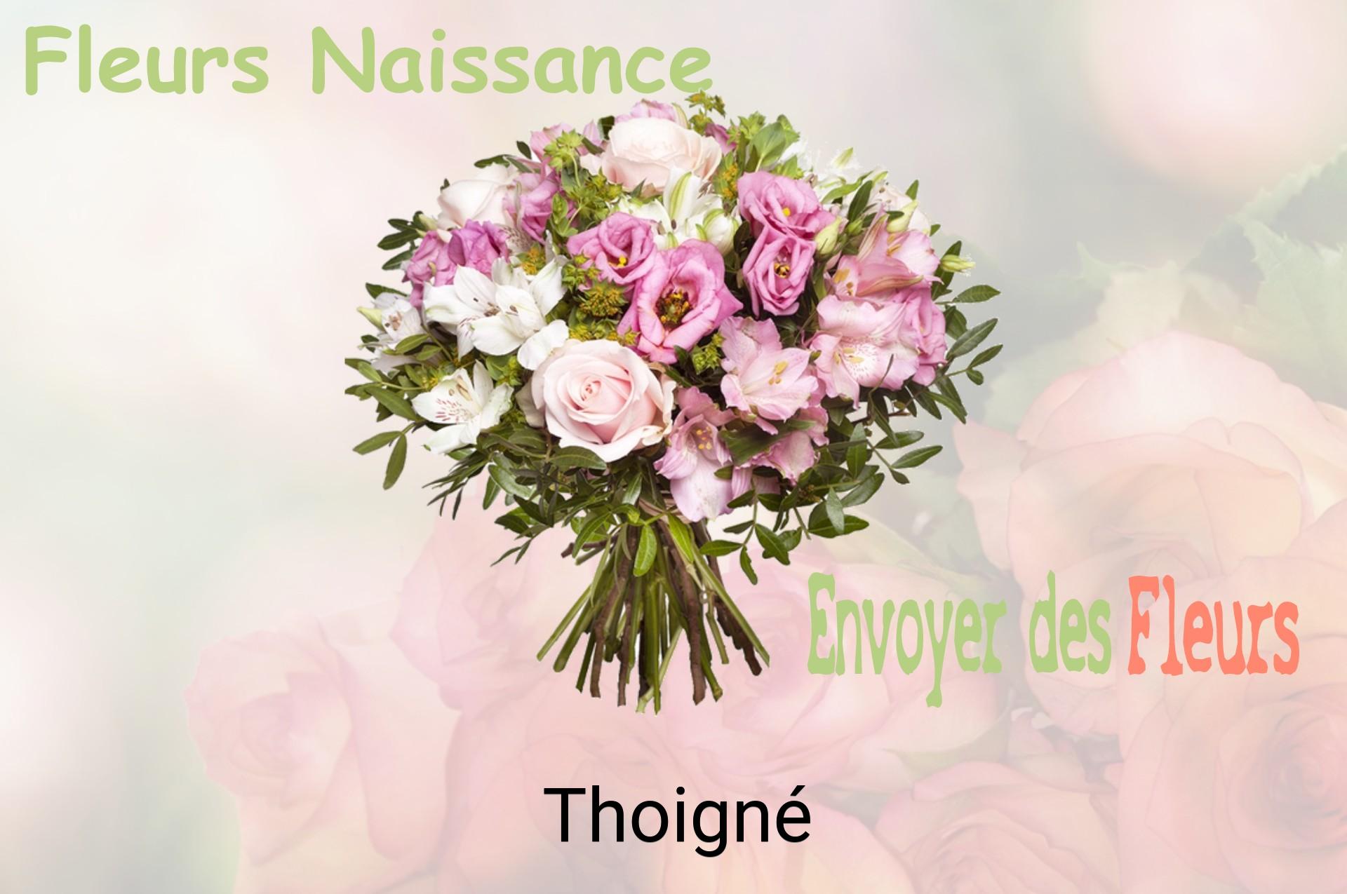 Bouquet de fleurs de naissance livré à Thoigné